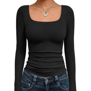 Trendy Queen Dames lange mouw shirt Crop top