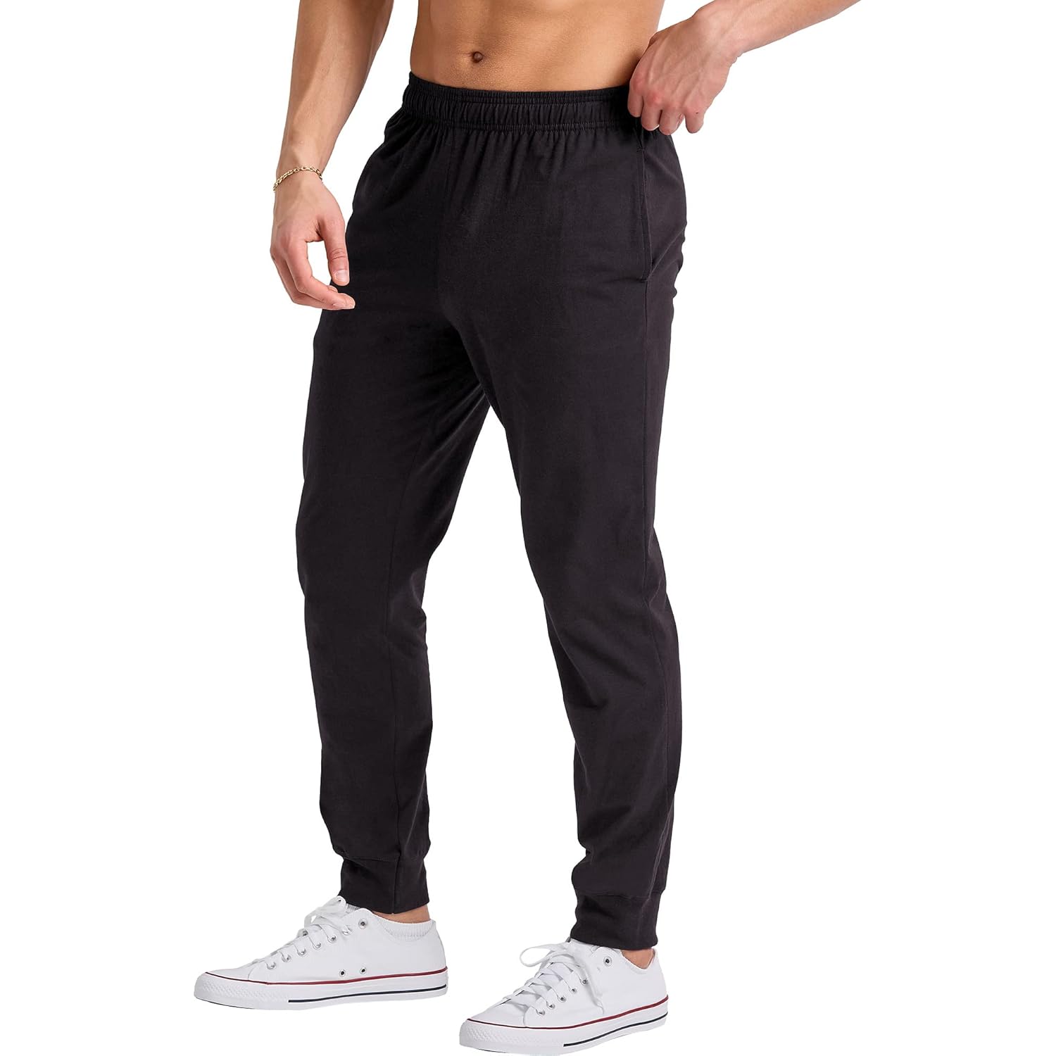 Hanes Originals katoen jogger, Jersey sweatpants for Heren - Image 3