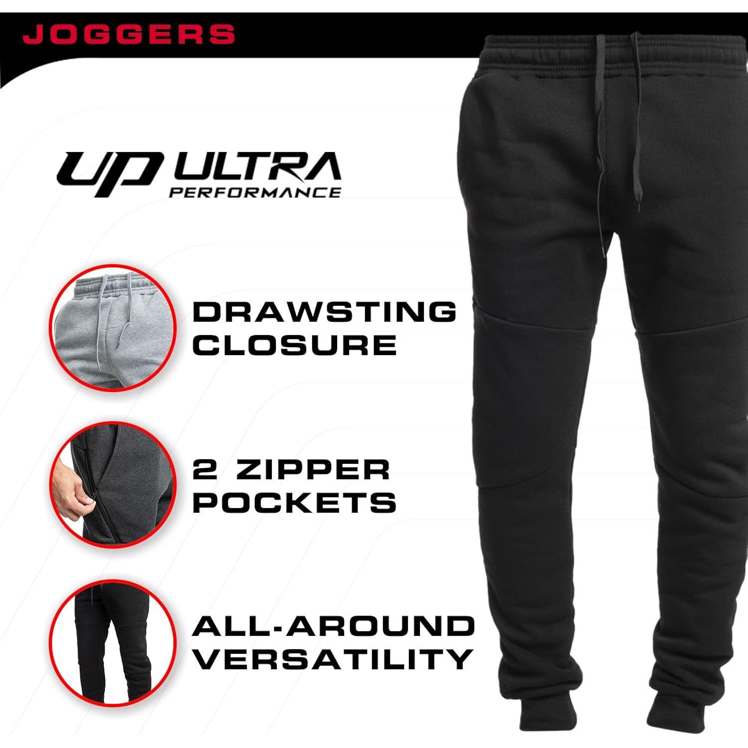Ultra Performance 3 Pack fleece Active Tech jogger - Image 5
