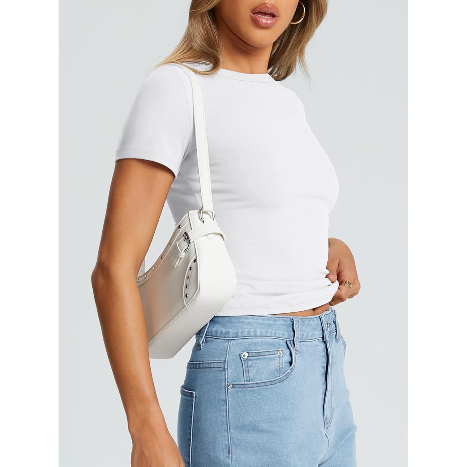 Trendy Queen Dames Basic T shirt Summer top - Image 3