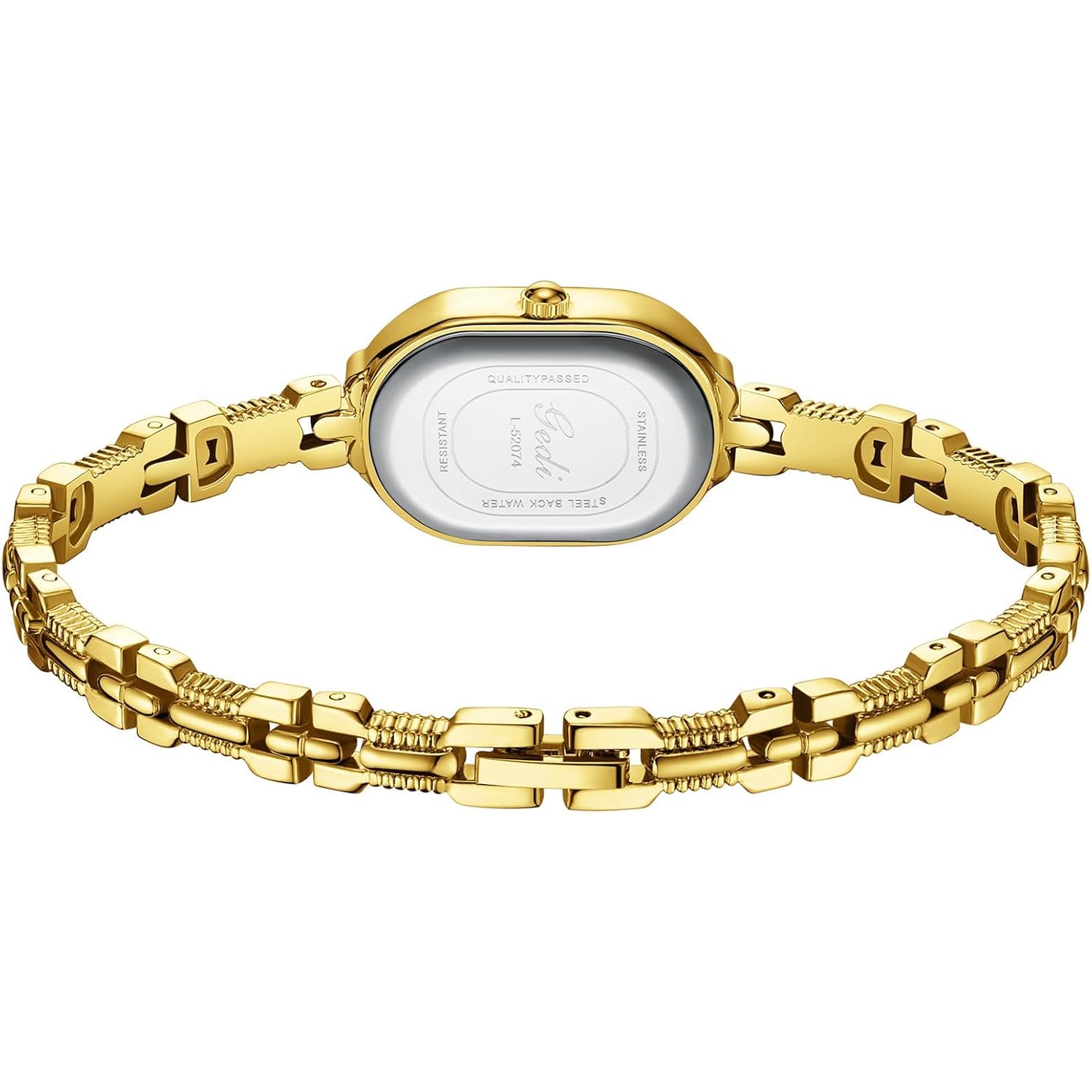 CARLIEN Dames Vintage Petite schakelband goud Dainty horloge - Image 6