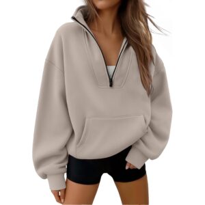 Trendy Queen Dames sweatshirt Quarter halve rits pullover