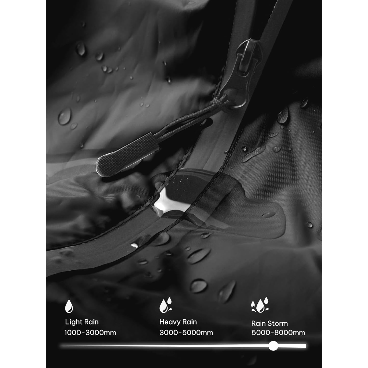 SaphiRose Unisex regen Poncho regenjas capuchon for Adults - Image 3