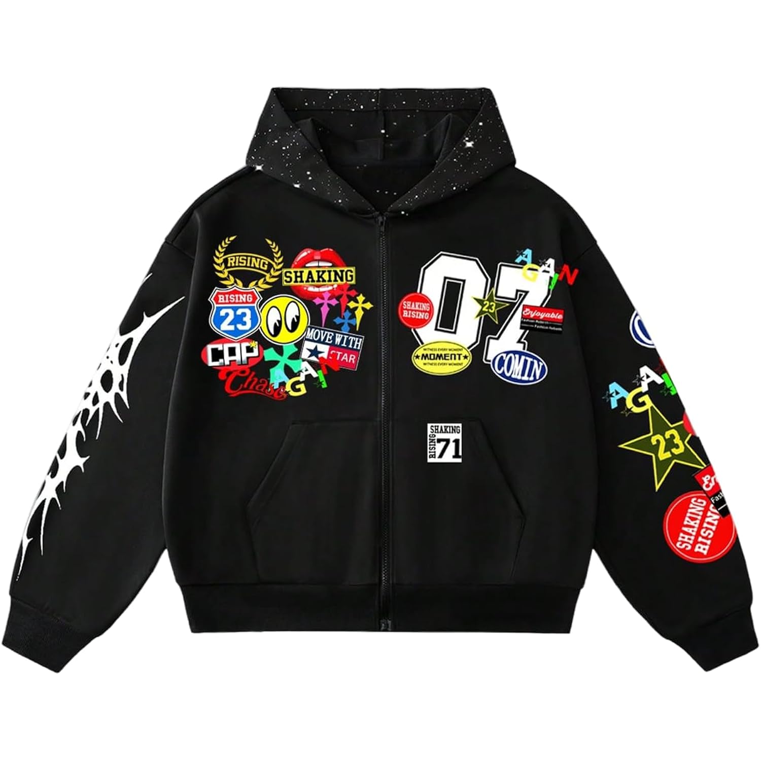 Heren hoodie oversized Hoodies Y2k zip Long Sleeve Hooded sweatshirt Jacket Streetwear