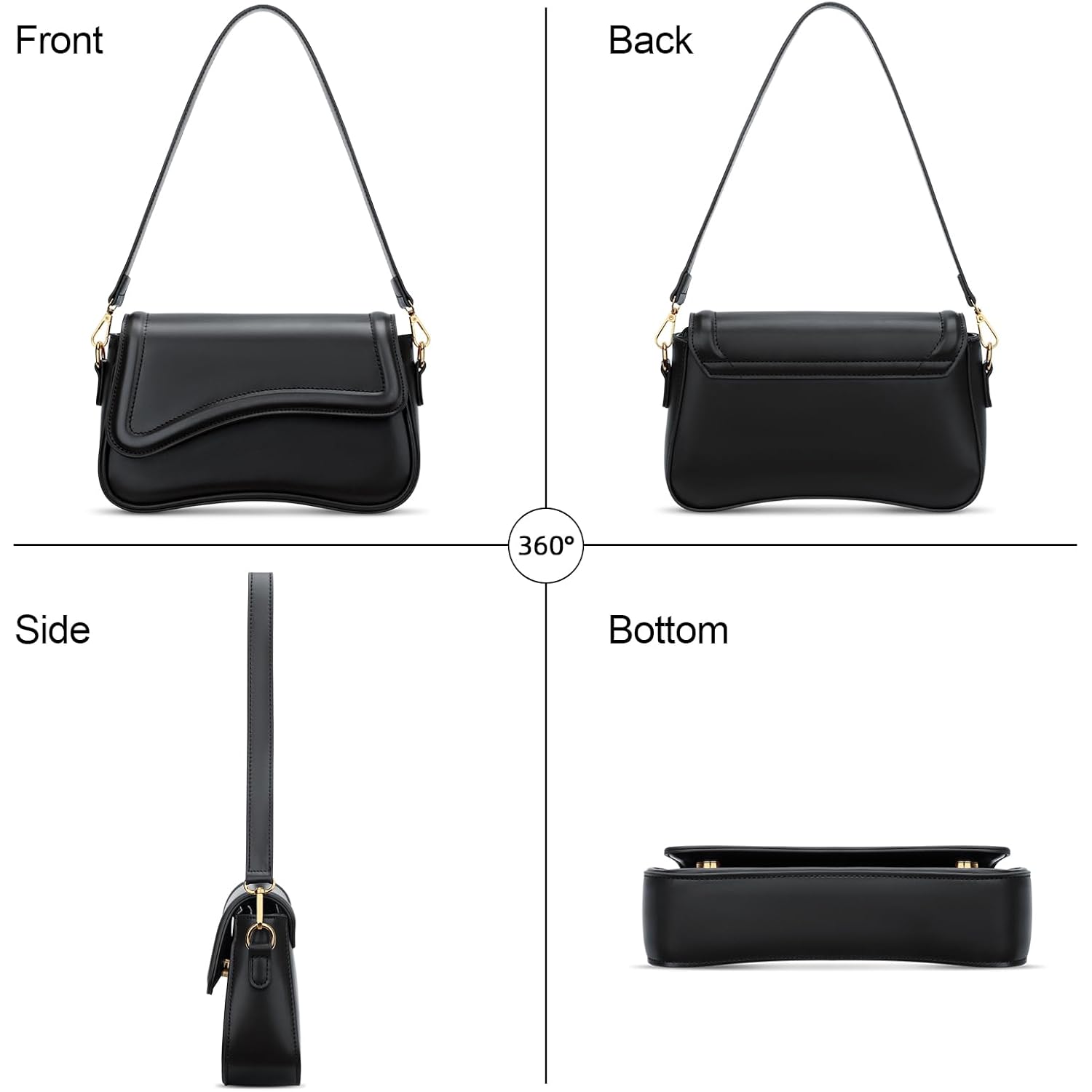 KKXIU schoudertas for Dames klein clutch Purses Cute - Image 6