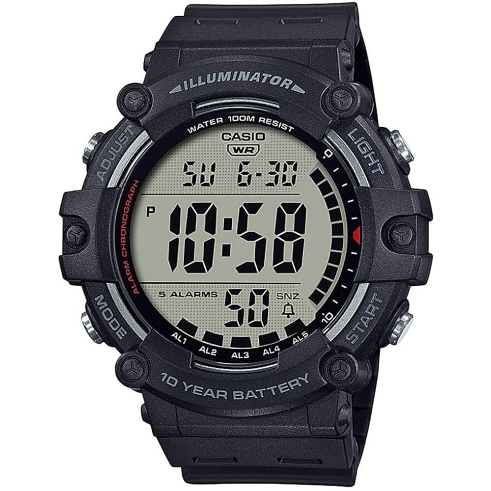 Casio illuminator ae1500wh series | 10-year battery |