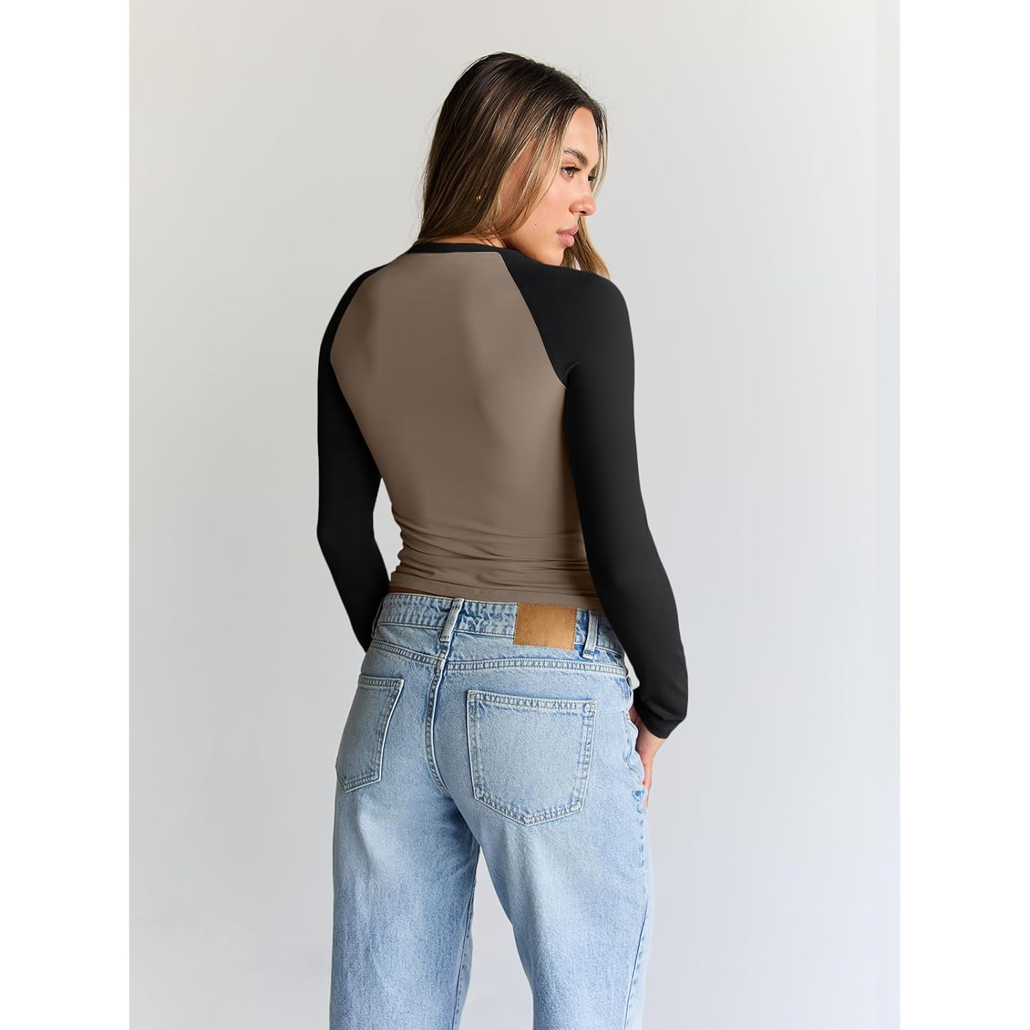 Trendy Queen Dames lange mouw shirt slim fit - Image 4