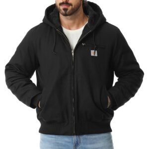 Heren Work mantel Washed Duck Fleece gevoerd waterdicht