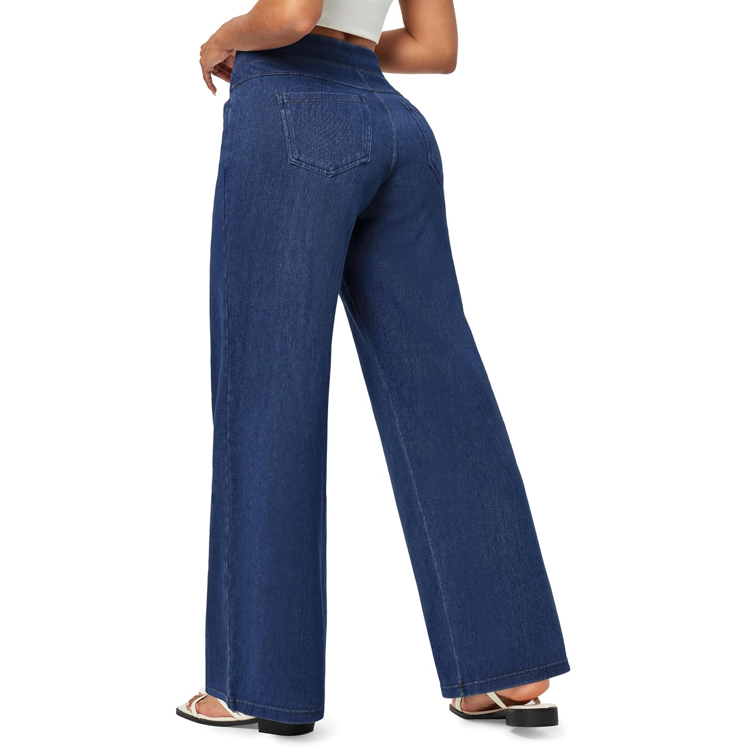 IUGA wide leg jeans Woman high-waist Pull On - Image 2
