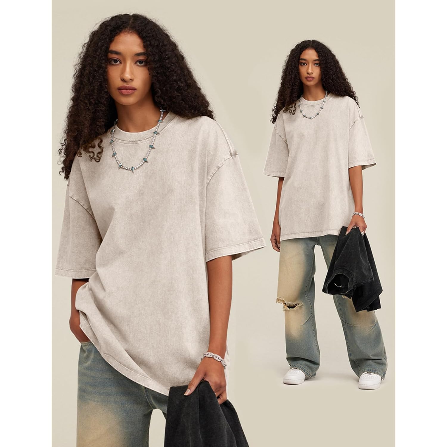 Heren t-shirt korte mouw oversized basic comfort dagelijks 2 - Image 2