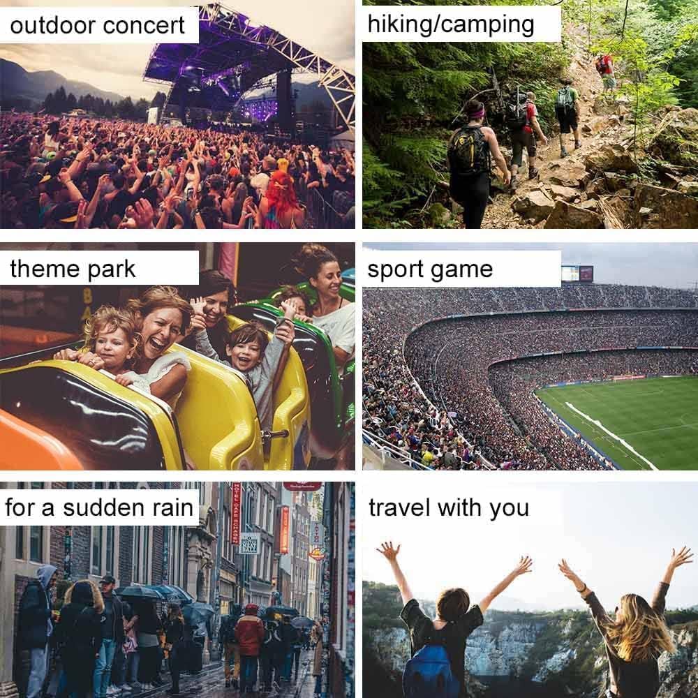 Opret 2 Pack Raincoats for Adults Reusable, EVA - Image 7