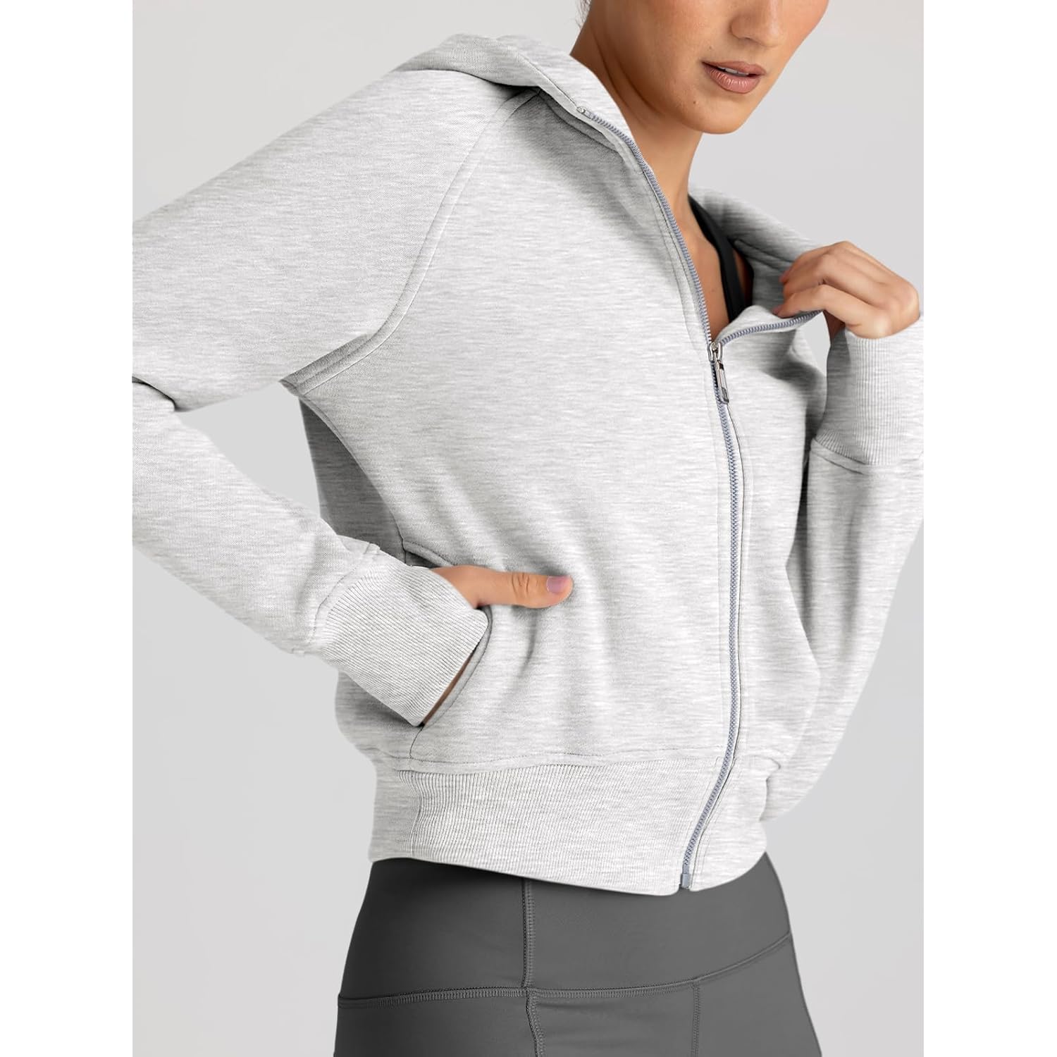 Trendy Queen Dames rits hoodie Jackets cropped sweatshirt - Image 4