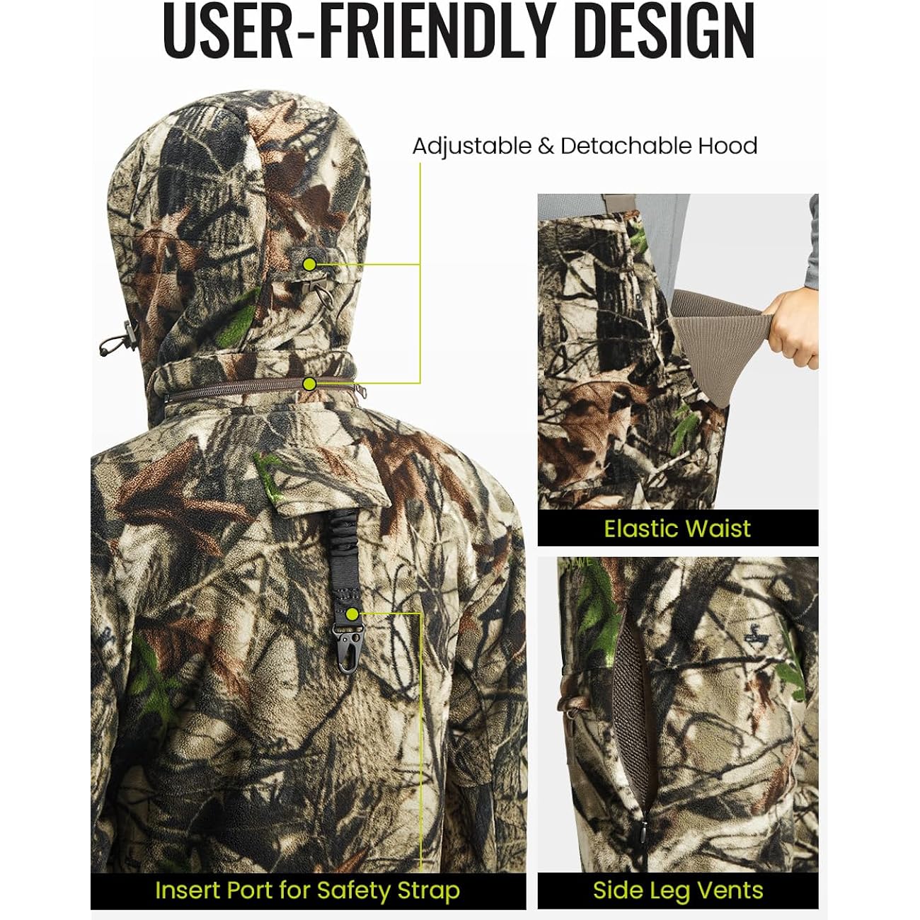 TIDEWE Hunting Clothes for Heren, Silent waterafstotend Hunting - Image 6