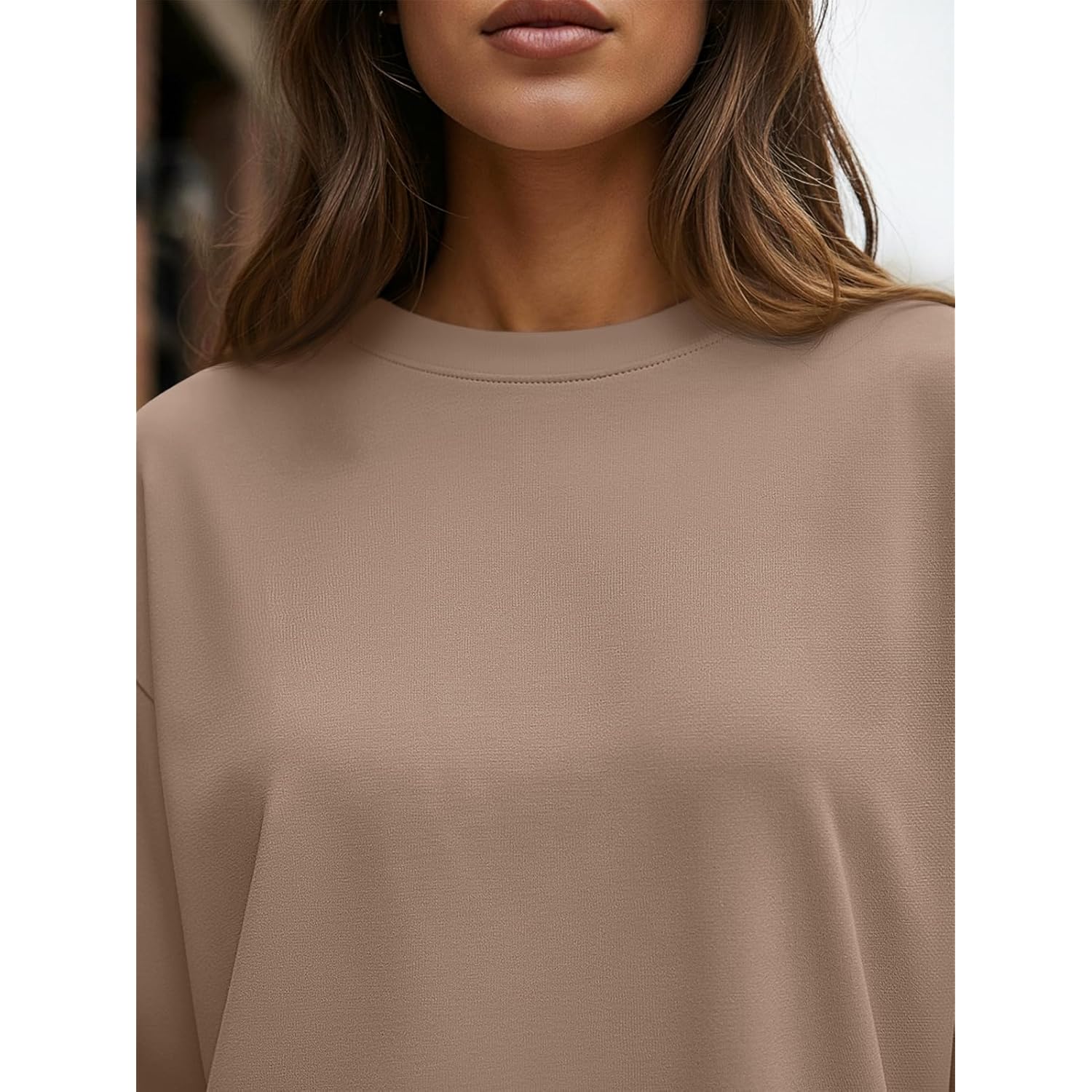 Trendy Queen Dames oversized lange mouw T shirt - Image 5