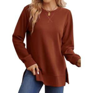 Saloogoe sweatshirt for Dames Side Split Fall Fashion