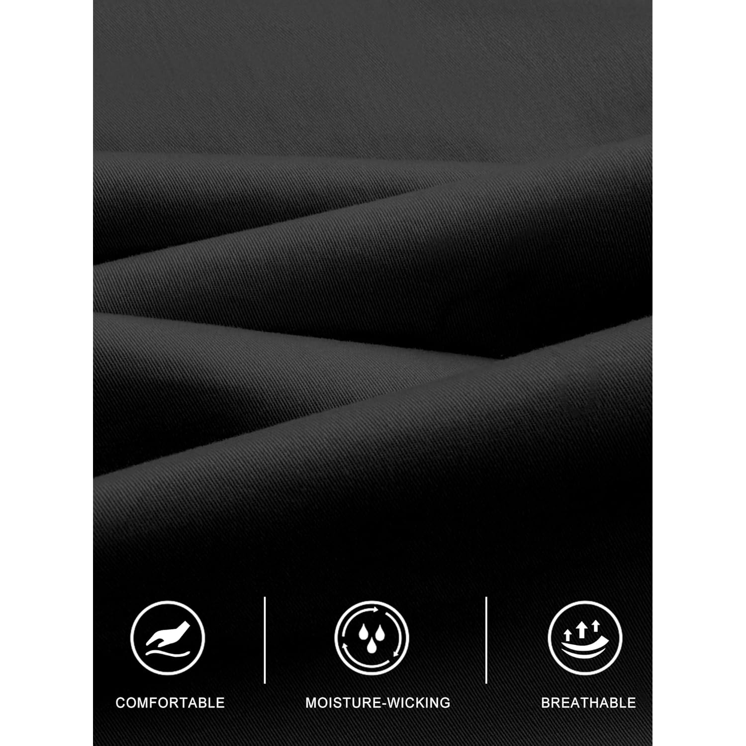 Heren Cargo jogger Pants Elastic Waist trekkoord Baggy - Image 5