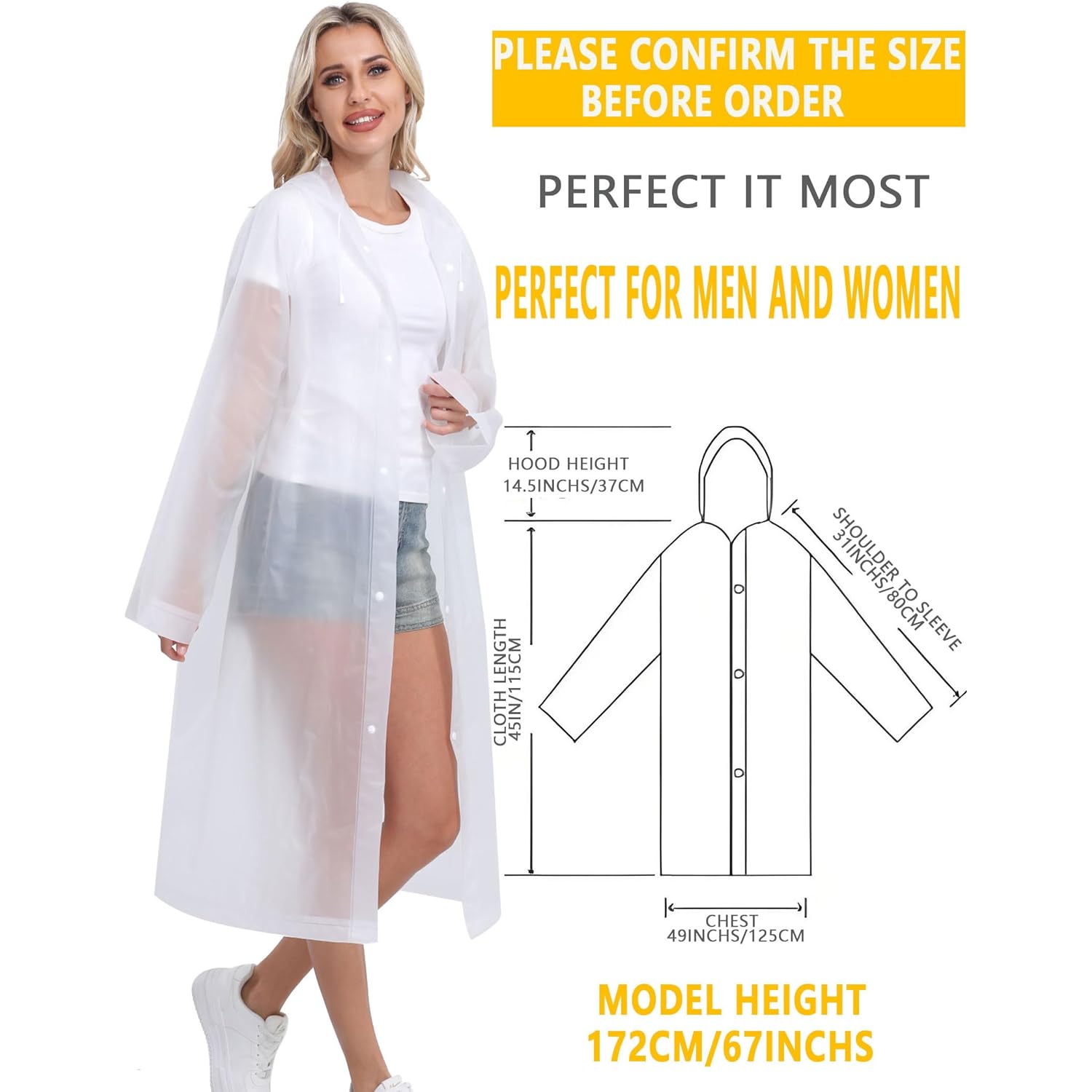 2PCS Borogo regen mantels for Adults - Reusable - Image 3