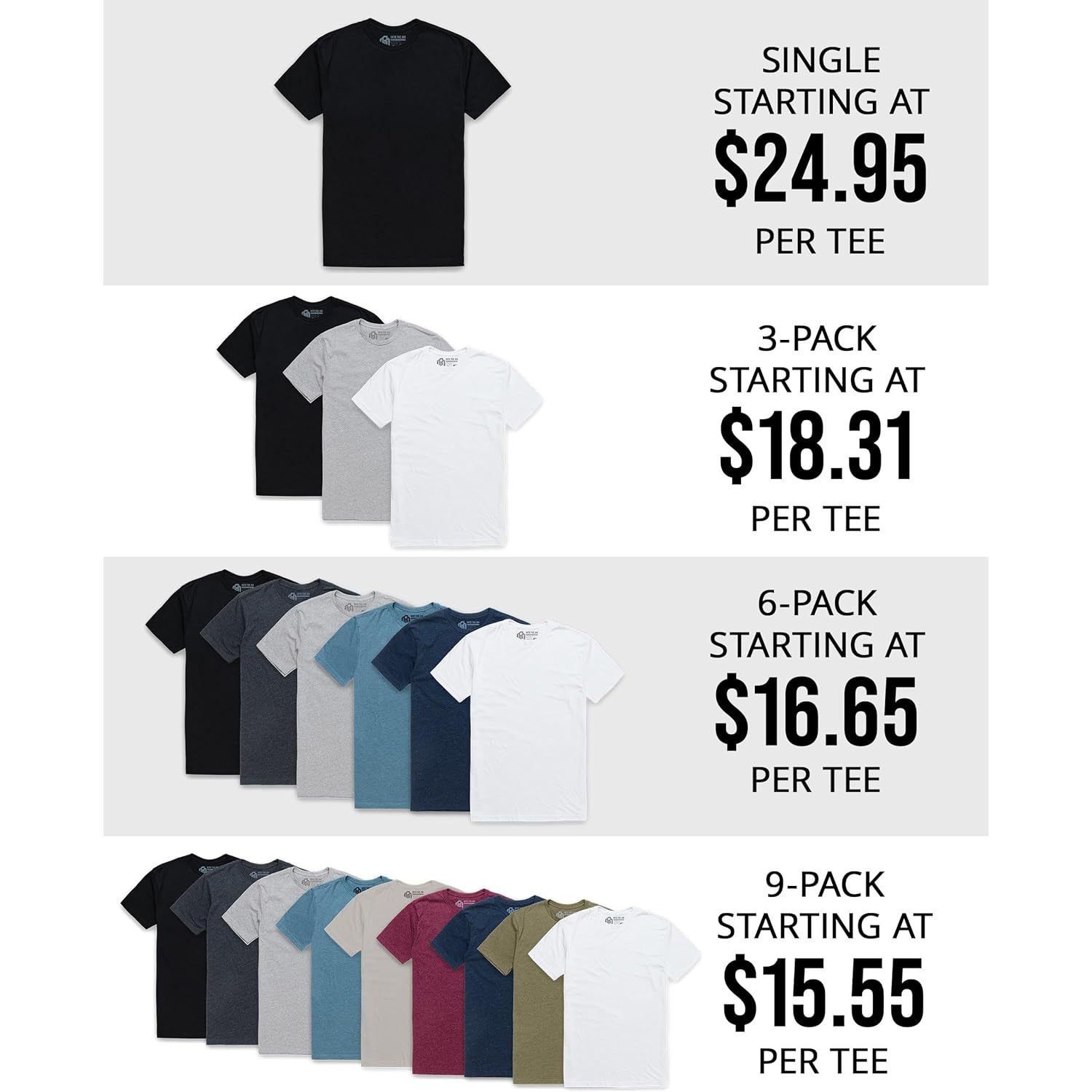 Heren t-shirt ronde hals basic comfort dagelijks 2 - Image 5