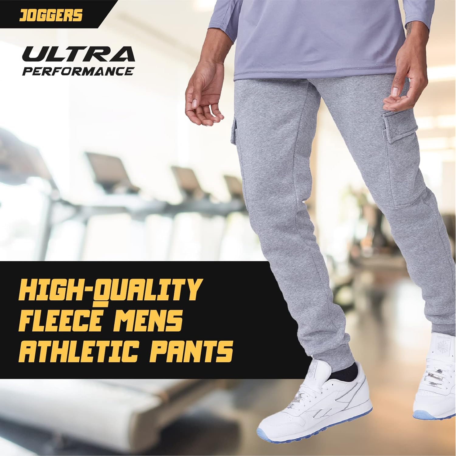 Ultra Performance 3 Pack Heren sweatpants, fleece Cargo - Image 3