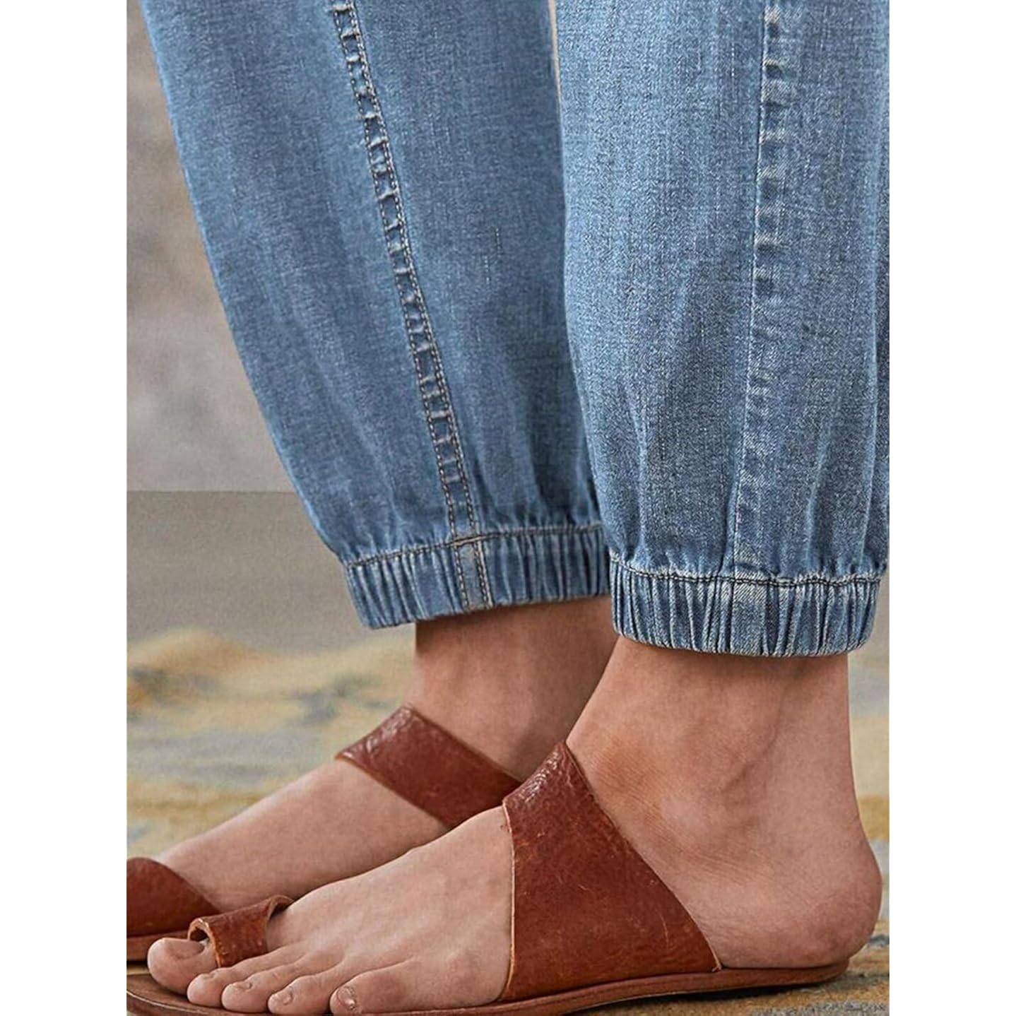 Flamingals straight Leg knopensluiting jeans for Dames Multi - Image 7