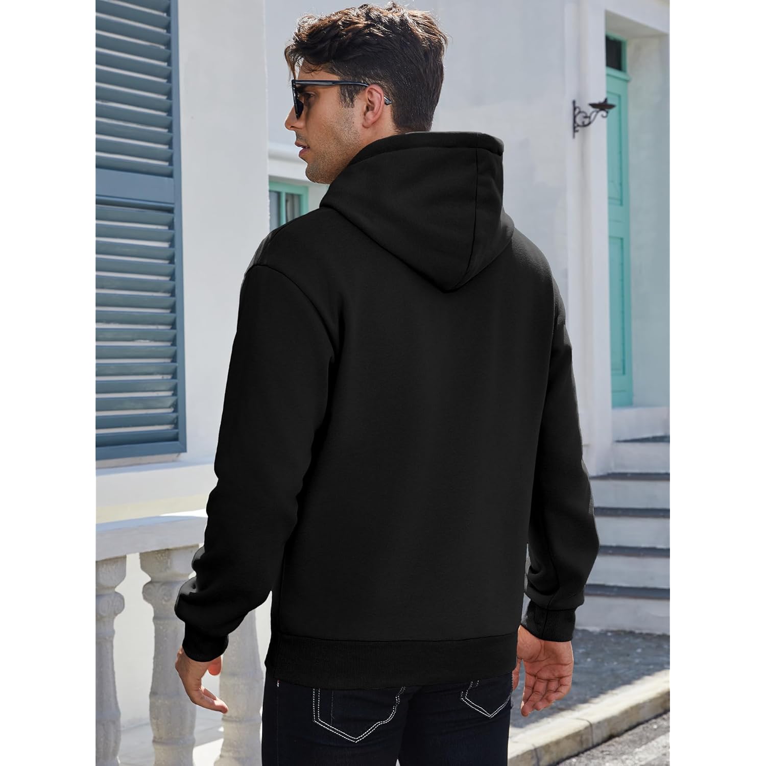 Heren Hoodies for Heren Casual Cotton Essentials Hoodie pullover Long Sleeve fleece - Image 2
