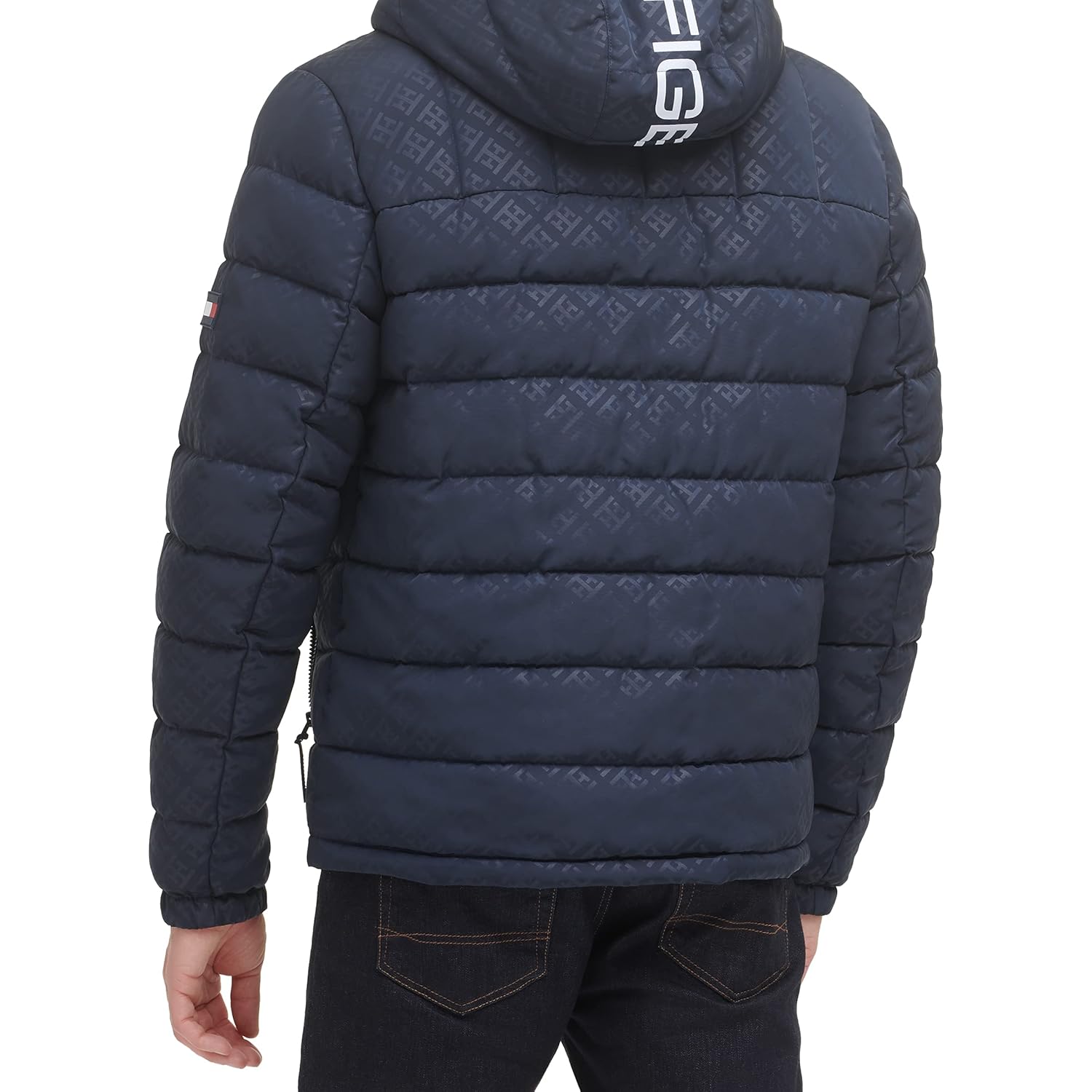 Tommy Hilfiger Heren Midweight Sherpa gevoerd capuchon waterafstotend - Image 2