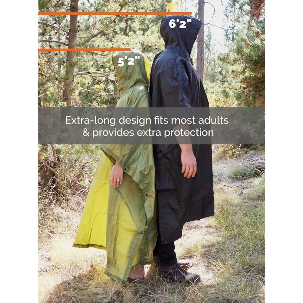 Arcturus regen Ponchos | Adjustable capuchon | waterdicht - Image 5