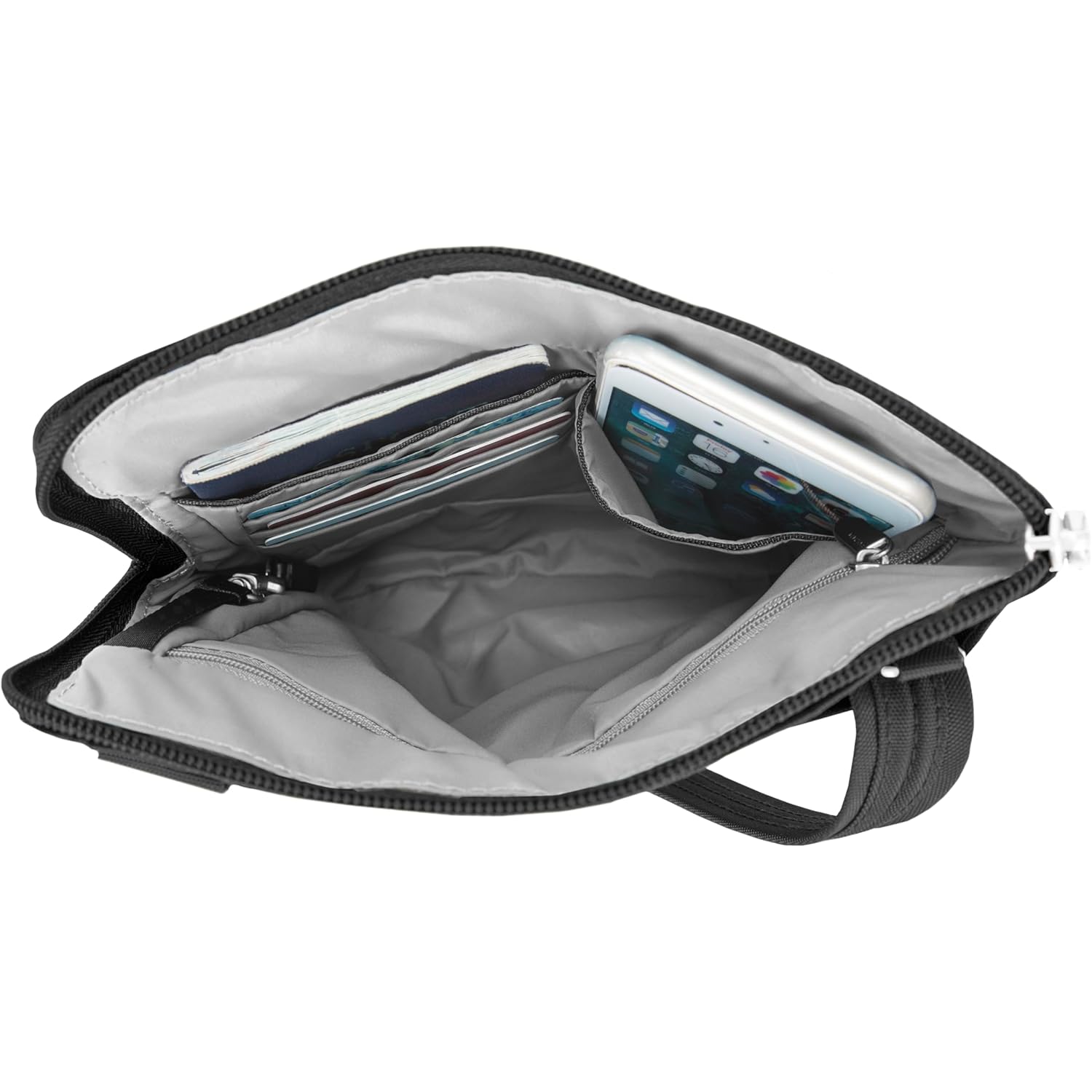 Travelon Anti-theft Classic Slim Double rits crossbody - Image 7