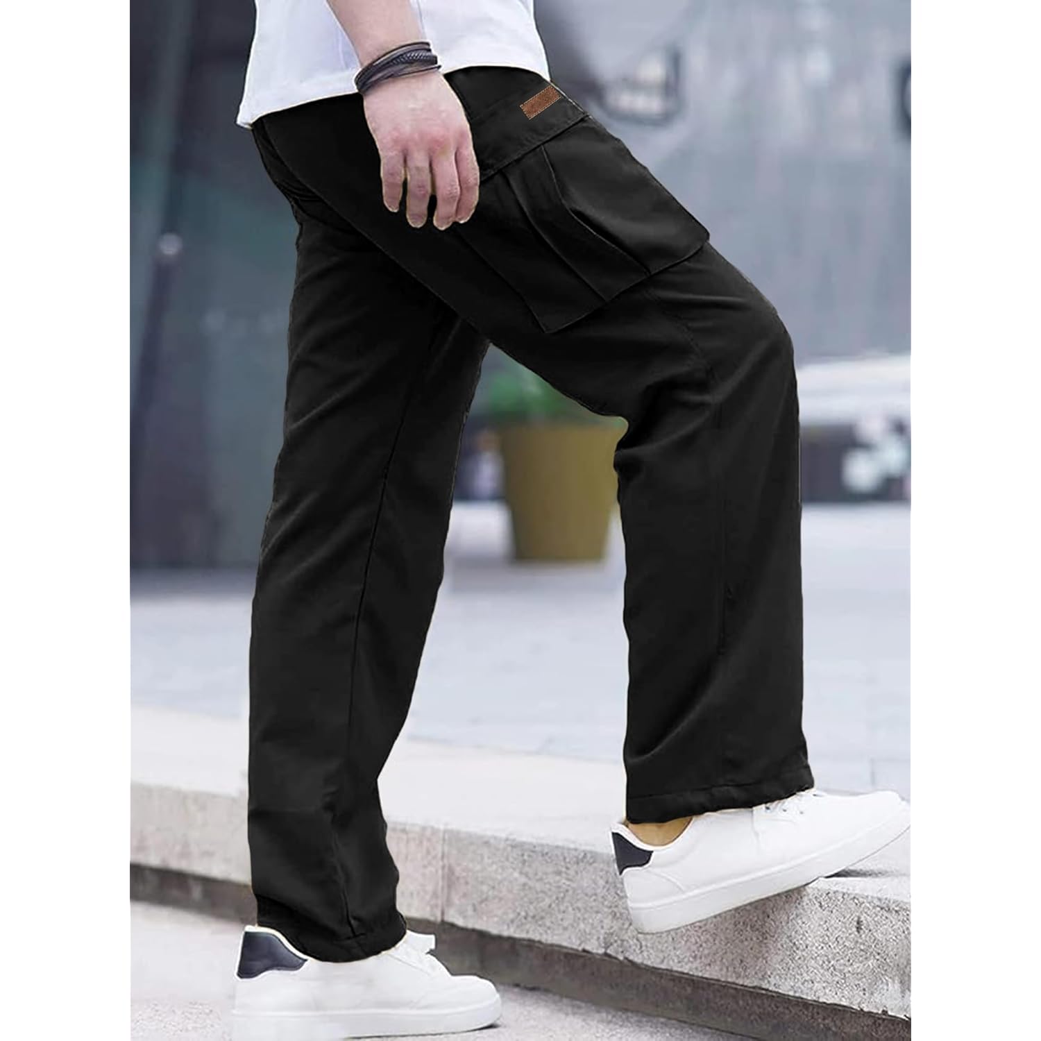 Comdecevis Heren Casual Cargo Pants Workout jogger stretch - Image 6