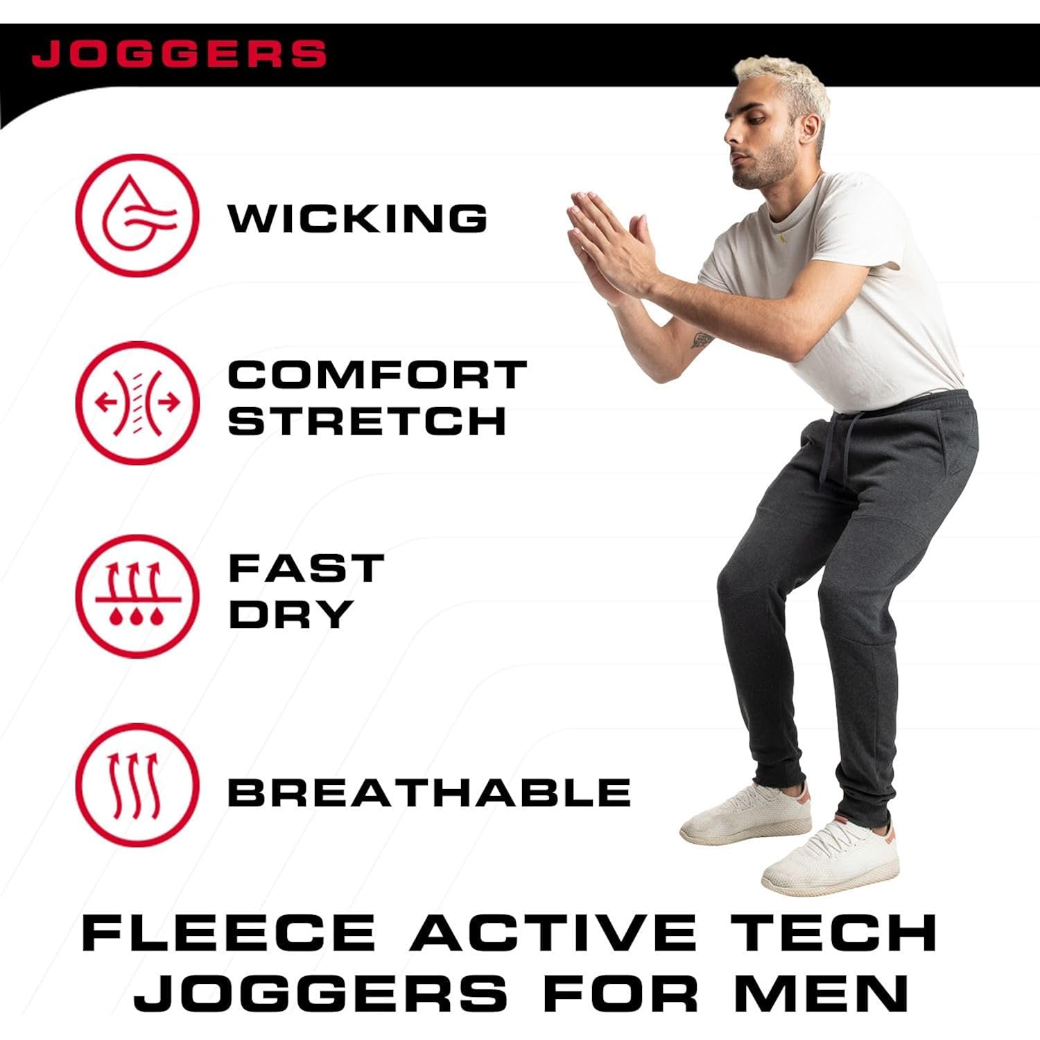 Ultra Performance 3 Pack fleece Active Tech jogger - Image 6