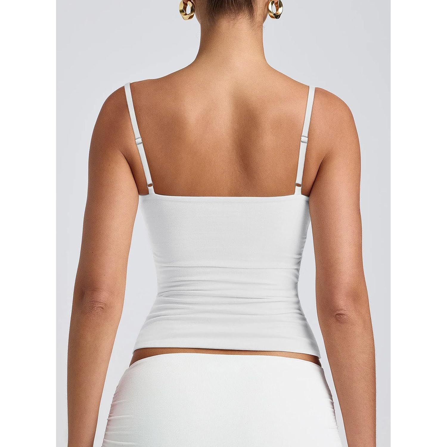 PINKMSTYLE Dames Basic Double Lined Scoop Neck tanktop - Image 5