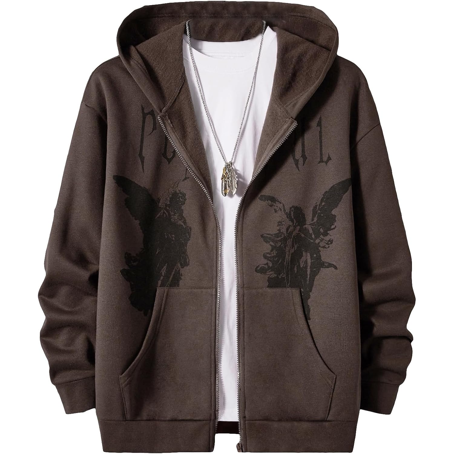 Heren hoodie zip Hoodies Streetwear Jacket Letter Print Long Sleeve sweatshirt with