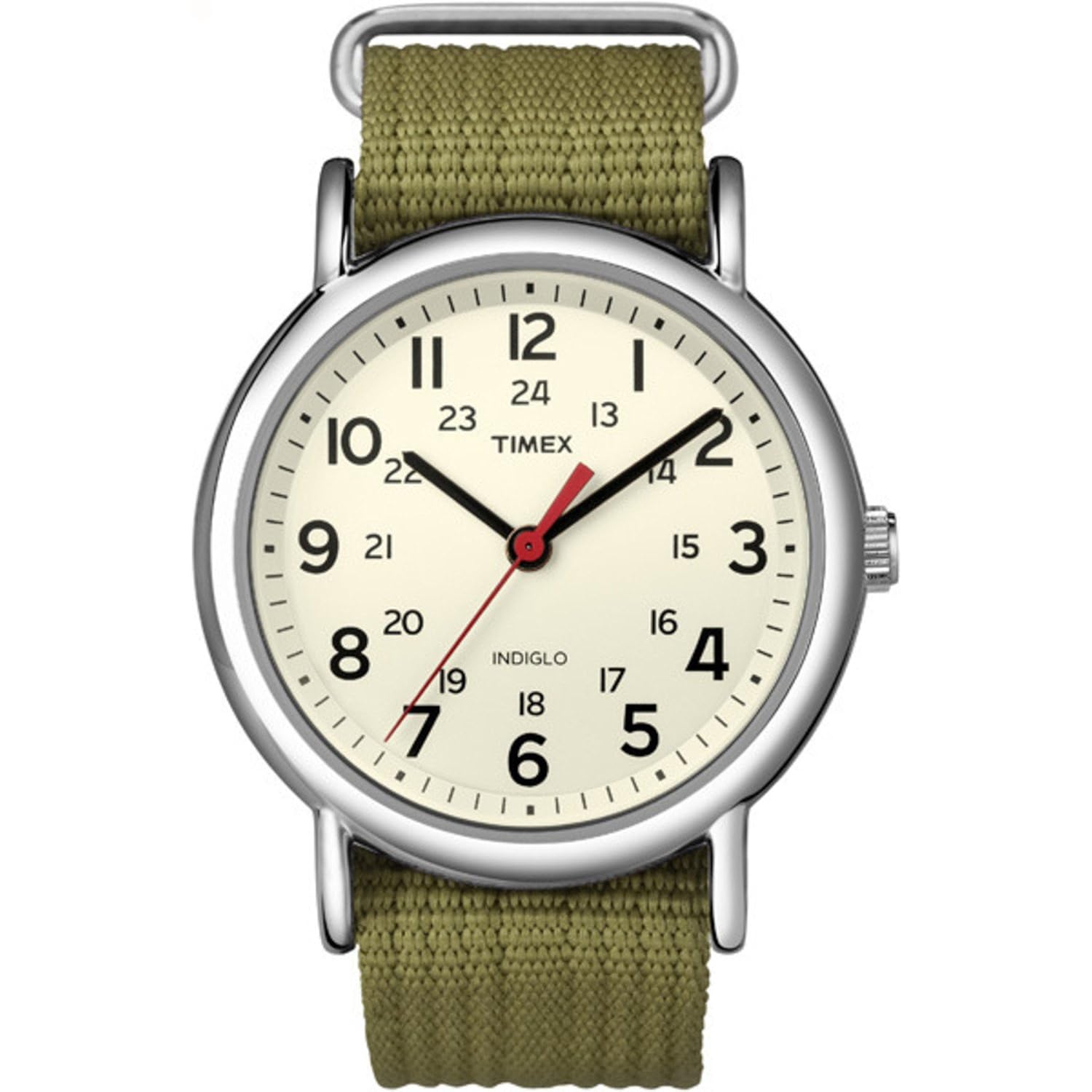 Timex weekender 38mm unisex analoog horloge | indiglo
