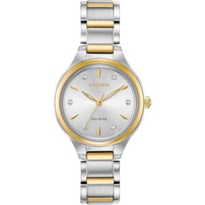 Citizen Eco-Drive Corso Dames horloge, roestvrij staal, Diamond