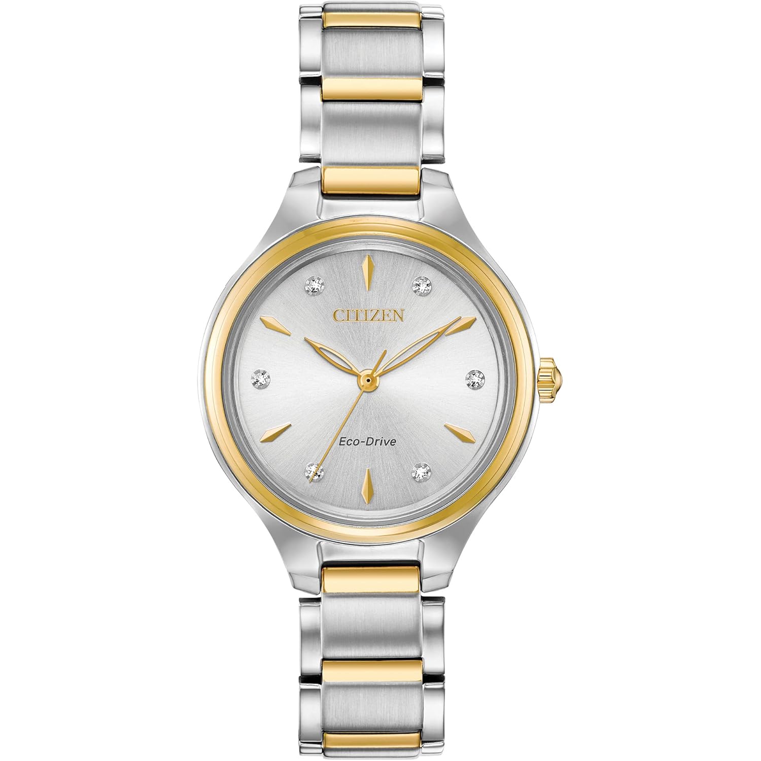 Citizen Eco-Drive Corso Dames horloge, roestvrij staal, Diamond