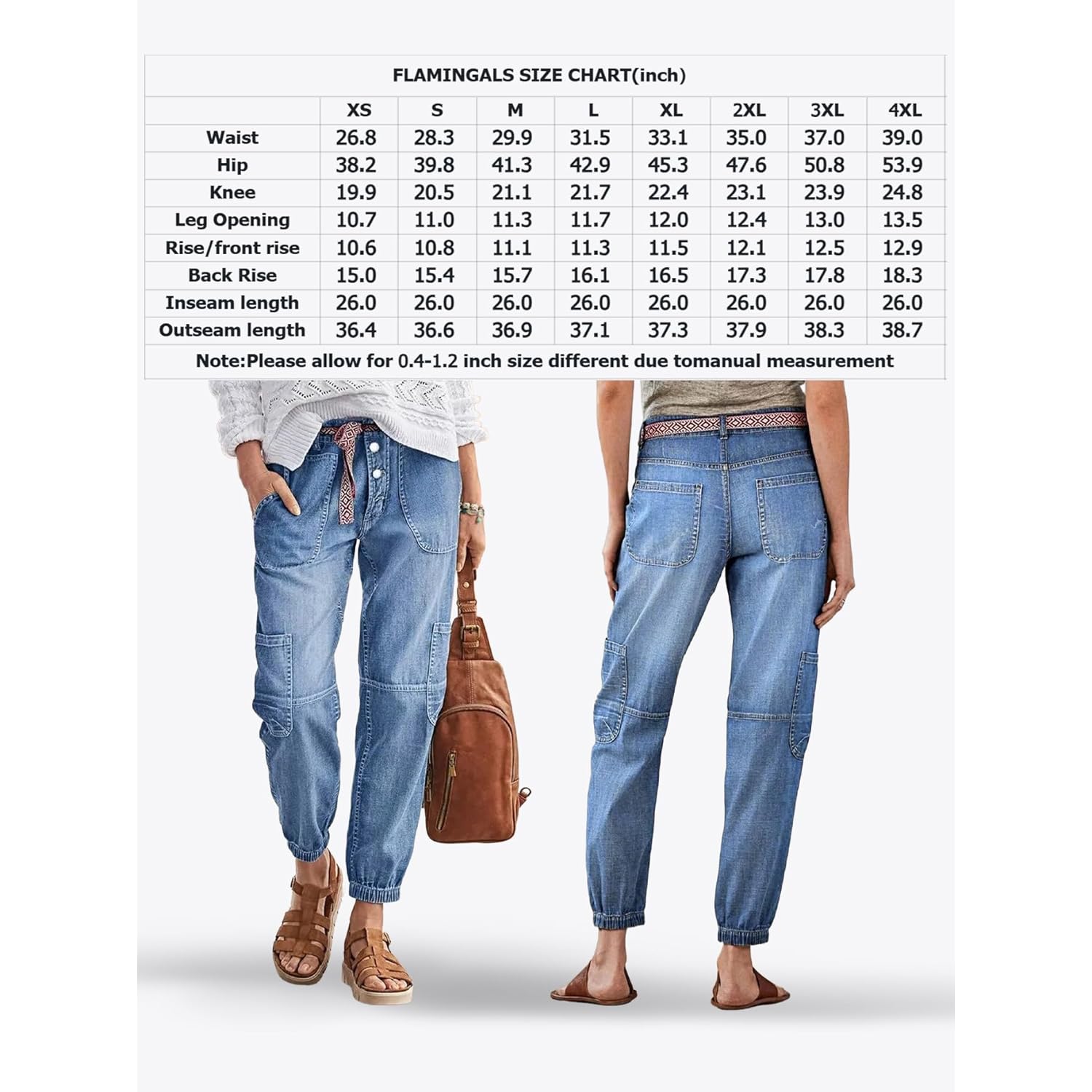 Flamingals straight Leg knopensluiting jeans for Dames Multi - Image 2