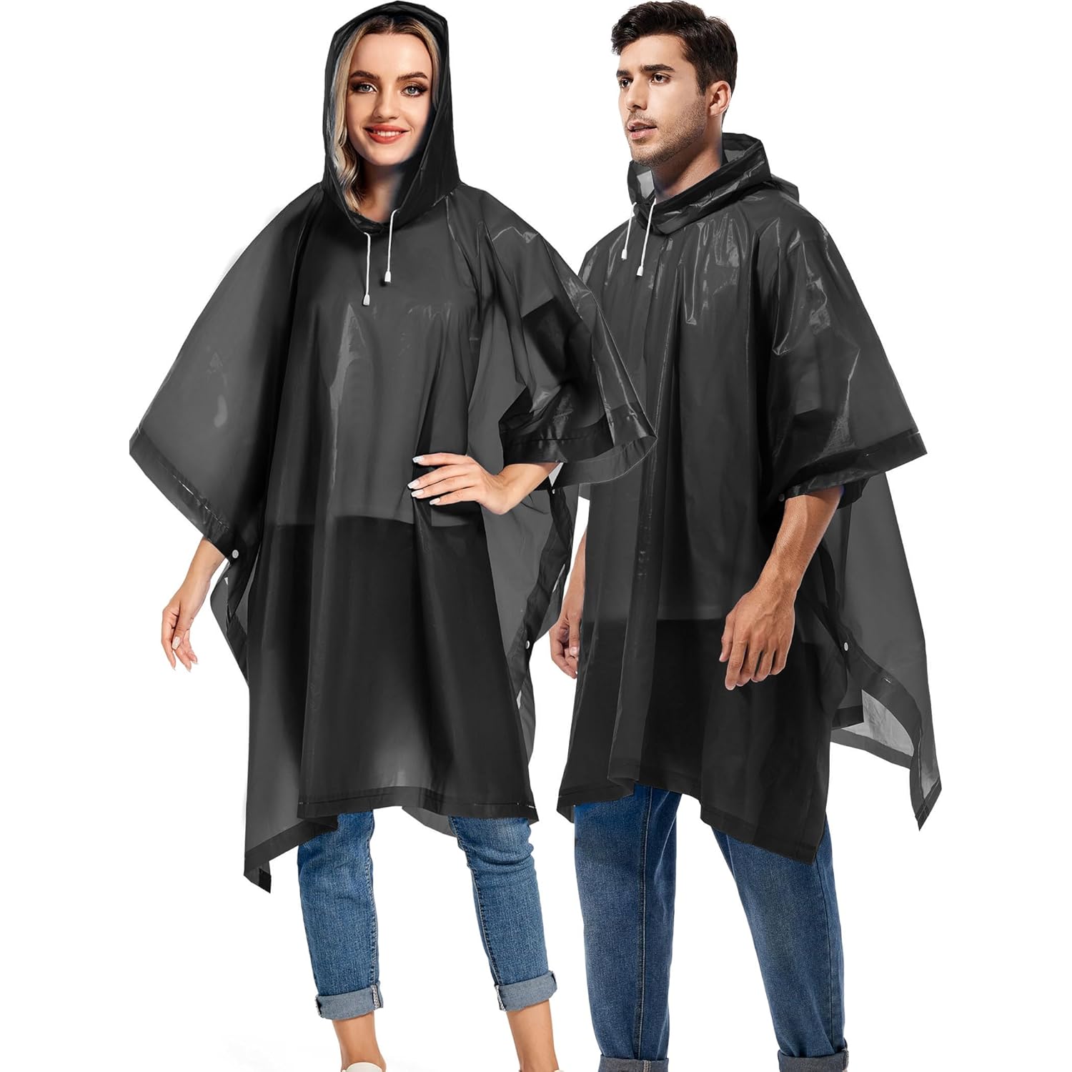 2 Pack regen Ponchos for Adults Reusable - - Image 6