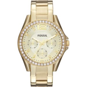 Fossil Dames Riley roestvrij staal Multifunction horloge