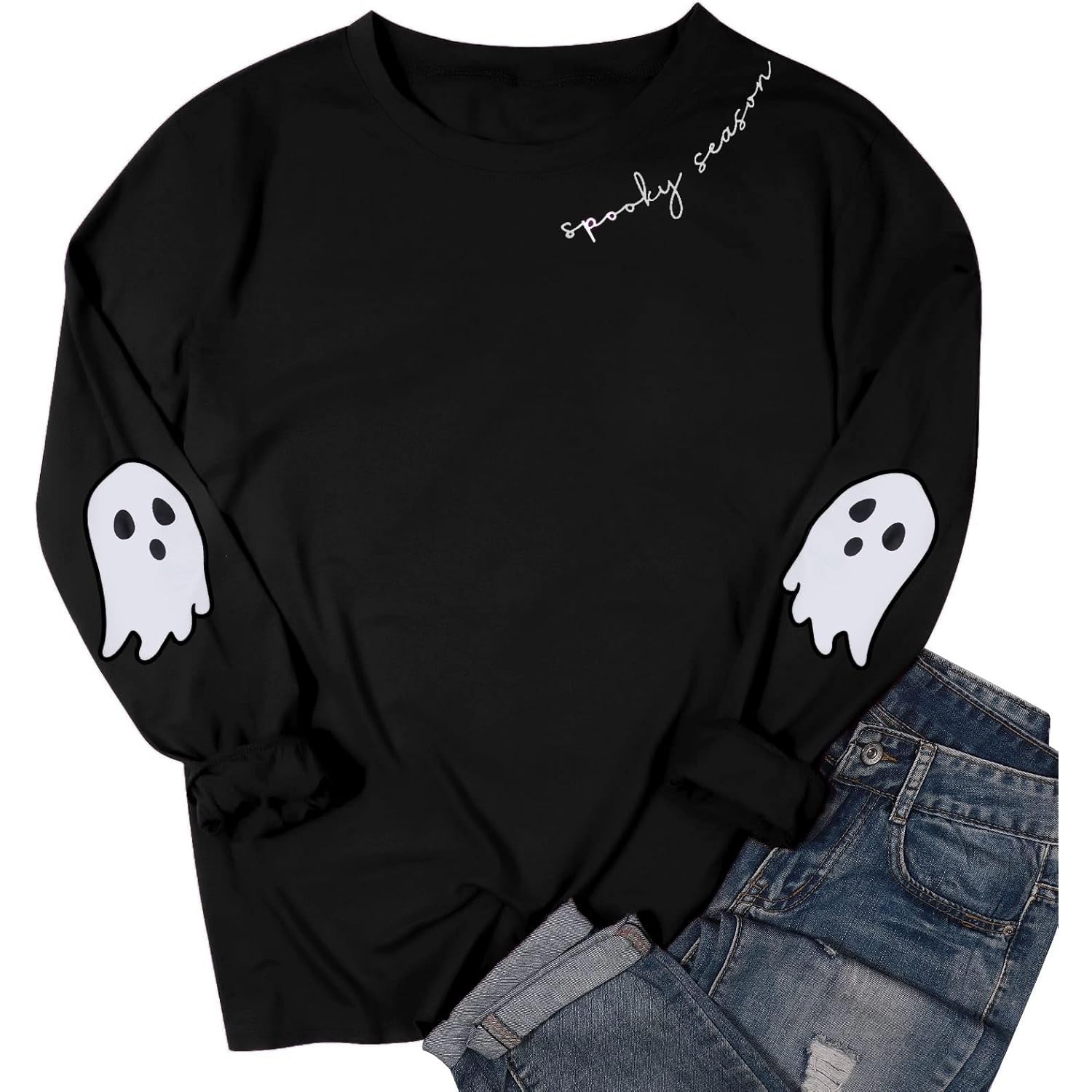 HEBBE Spooky Season sweatshirt Halloween Ghost sweatshirt Dames - Image 5