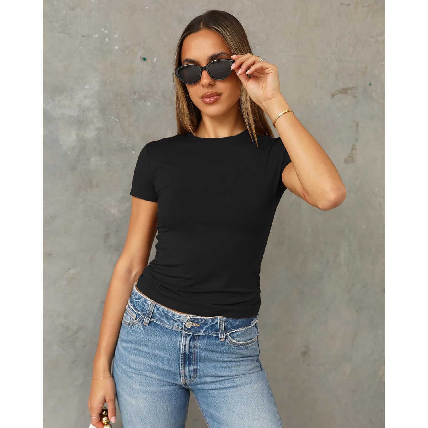 Abardsion Dames Casual Basic Going Out Crop top - Image 2