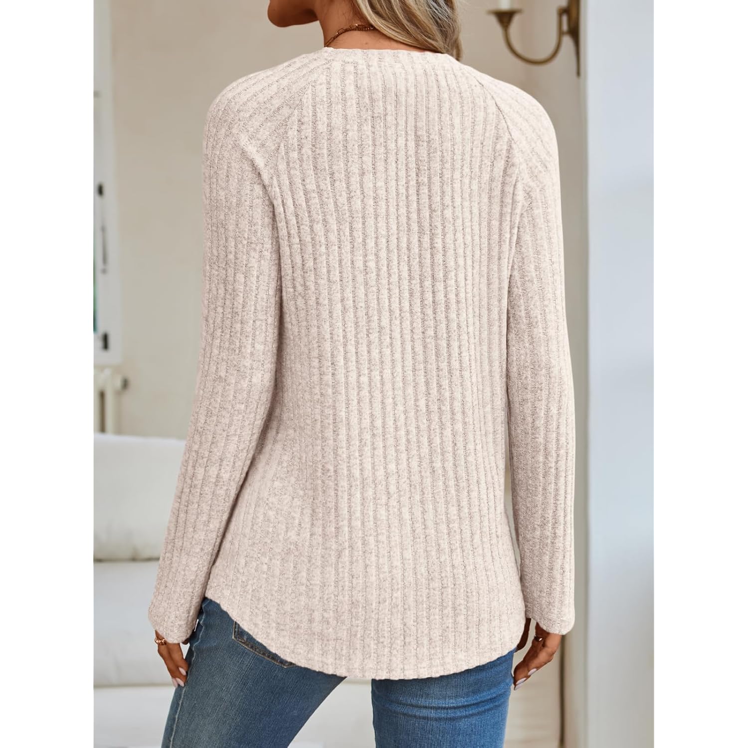 AUTOMET Dames lange mouw shirt Fall Fashion top - Image 4