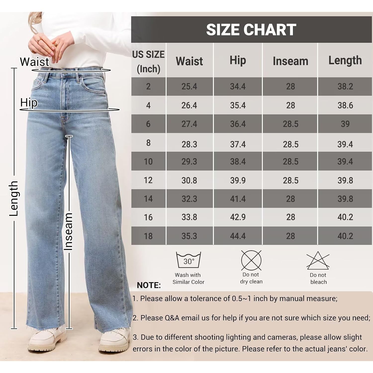 KDF straight Leg jeans for Dames high-waist jeans - Image 5