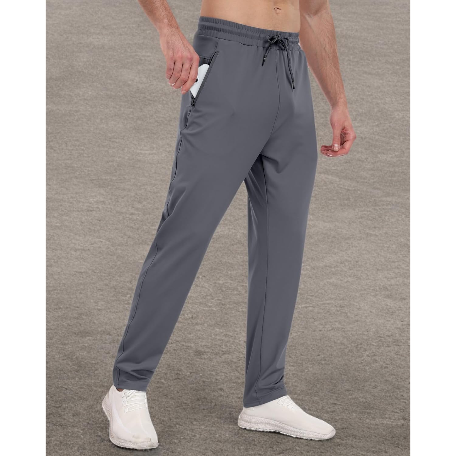 3 Pack Heren Athletic sweatpants with Zipper zakken,Workout - Image 6