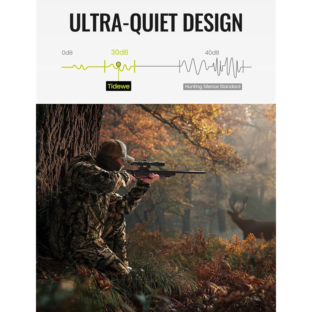 TIDEWE Hunting Clothes for Heren, Silent waterafstotend Hunting - Image 2