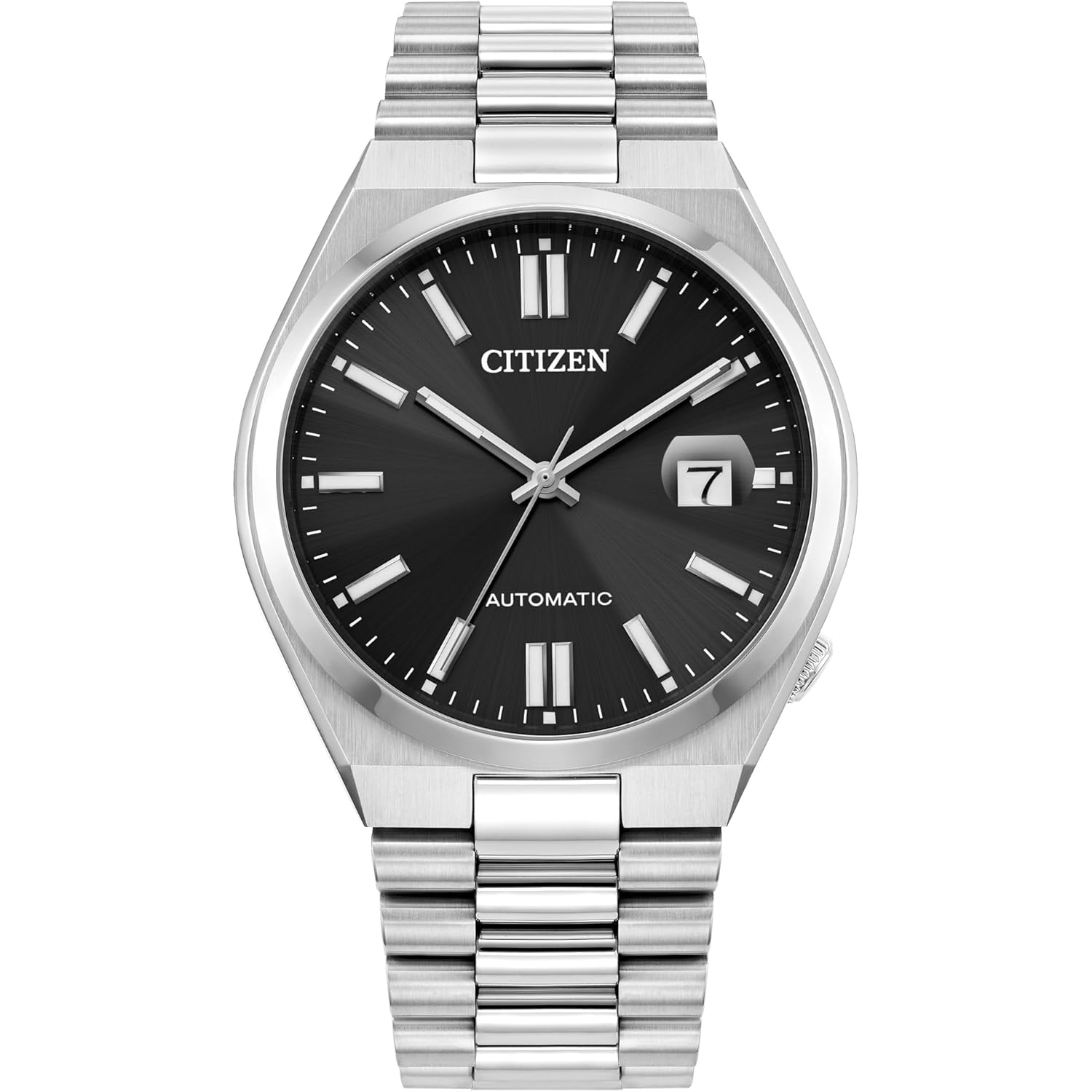 Citizen heren automatic tsuyosa sport luxury horloge, zilver-tone