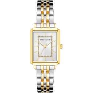 Anne Klein Dames Glitter Accented schakelband horloge