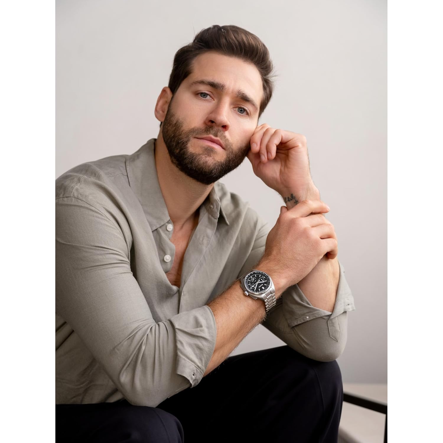 Bulova heren archive series lunar pilot 6-hand chronograaf - Image 4