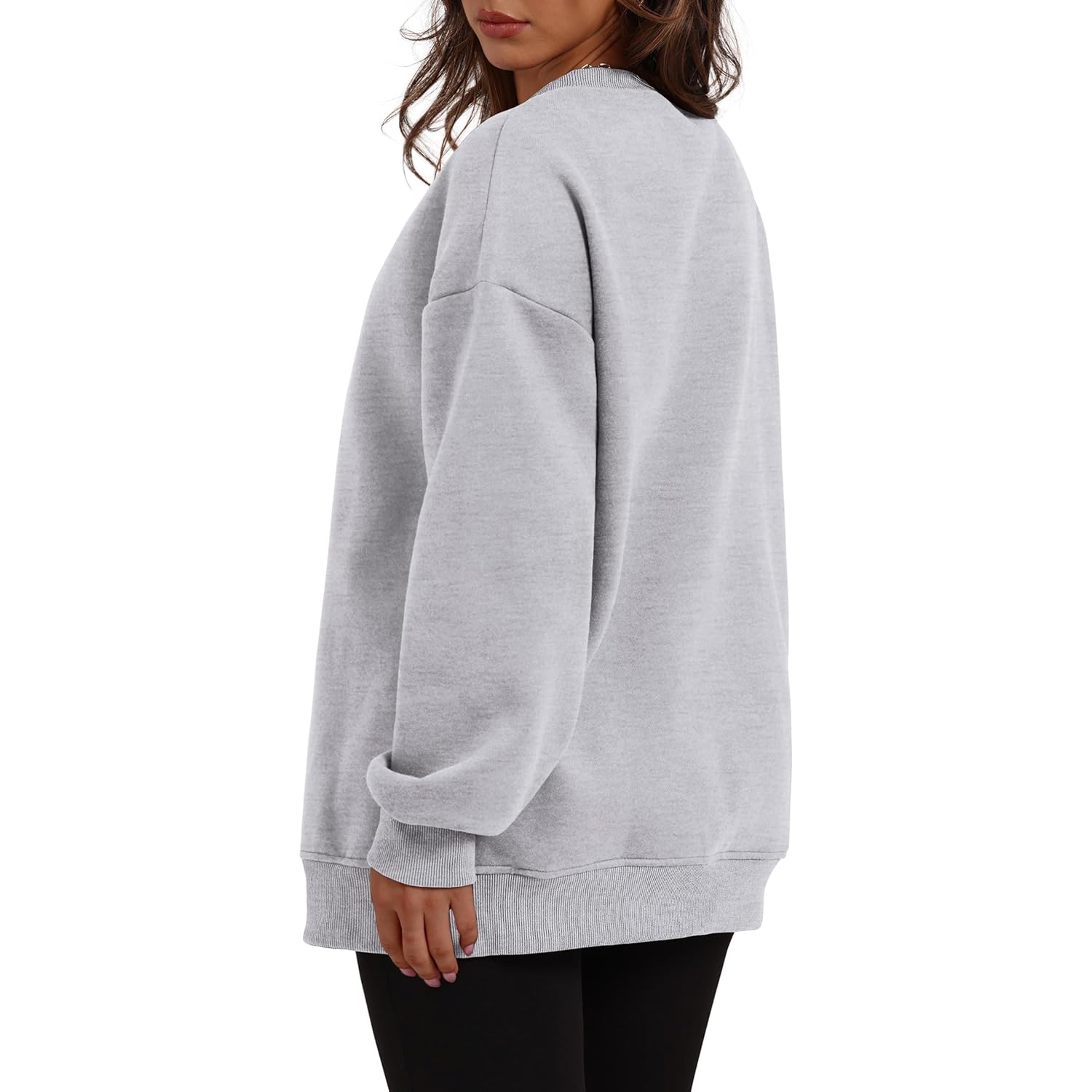 WIHOLL Dames oversized sweatshirt Crewneck Long Sleeve Tops - Image 4