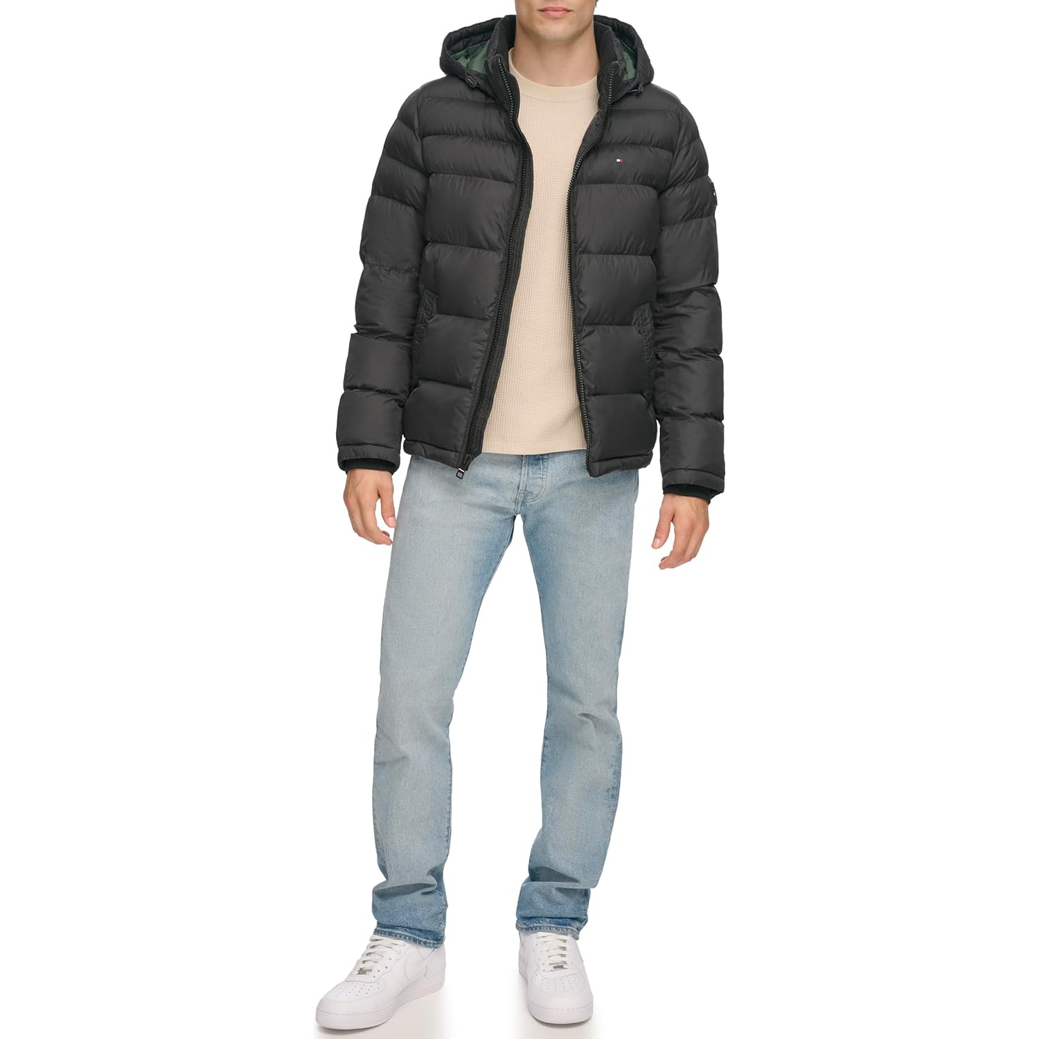 Tommy Hilfiger Heren dons Alternative capuchon puffer jas - Image 7