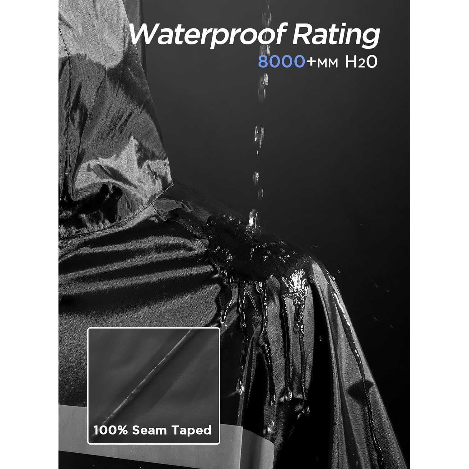 Heren lang Safety regen mantels with Air Vents - Image 4